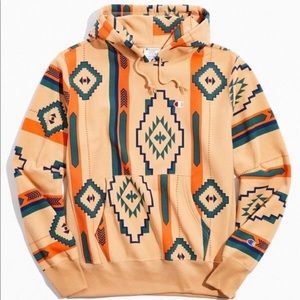 Champion x UO Exclusive Southwestern Print Hoodie Size Large